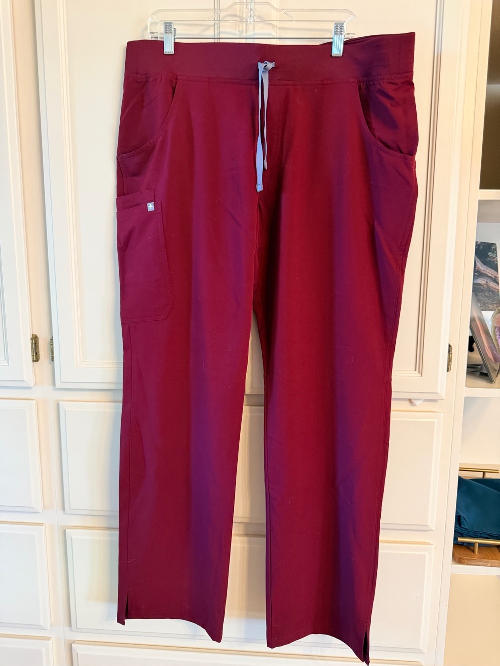 Figs Cade Burgundy XL Tall Women’s scrub pants
